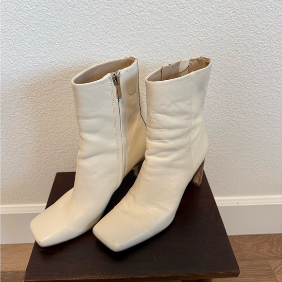 Sam Edelman Ivory Ankle Booties - Picture 3 of 5